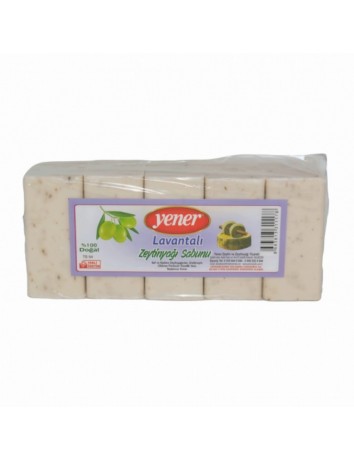 Lavantalı, Doğal Zeytinyağı Sabunu 5′ li Paket
