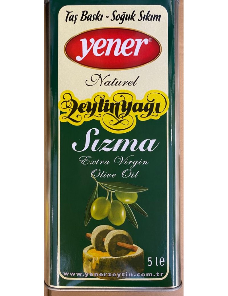 Taş Baskı Soğuk Sıkım Zeytinyağı 5 LT